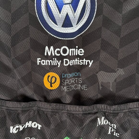 Village Volkswagen Full Zip Cycling Vest Men XL Sleeveless Race Team Jersey Bike - Picture 5 of 8